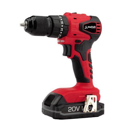 دریل شارژی 20 ولت چکشی براش لس محک با کیف BCD-2010 LI
