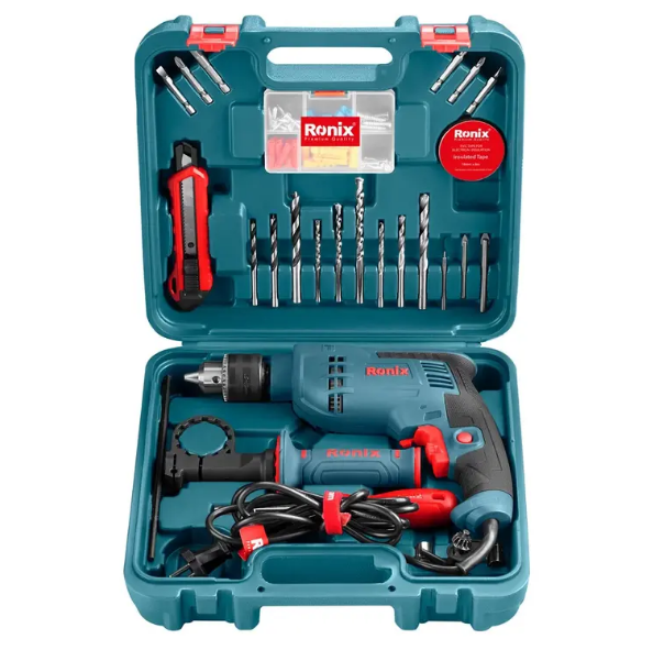 کیت دریل چکشی رونیکس 750 وات 29 پارچه مدل RS-0008