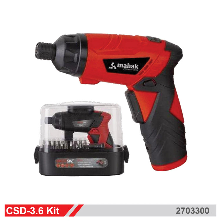 پیچ گوشتی شارژی 3.6 ولت لیتیوم محک CSD-3.6 Kit
