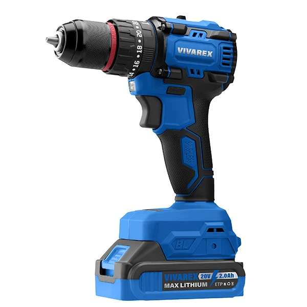 دریل شارژی ویوارکس مدل VR2010V-IBL موتور براشلس ۲۰ ولت