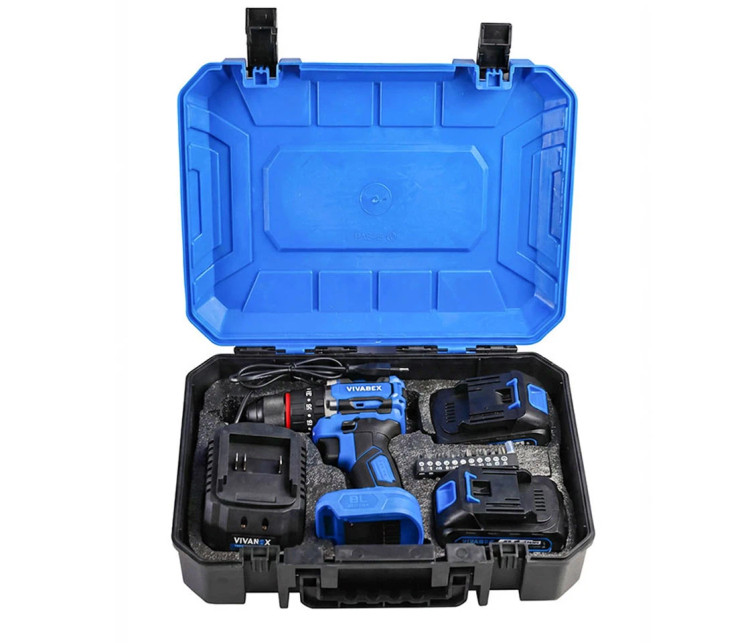 دریل شارژی ویوارکس مدل VR2010V-IBL موتور براشلس ۲۰ ولت