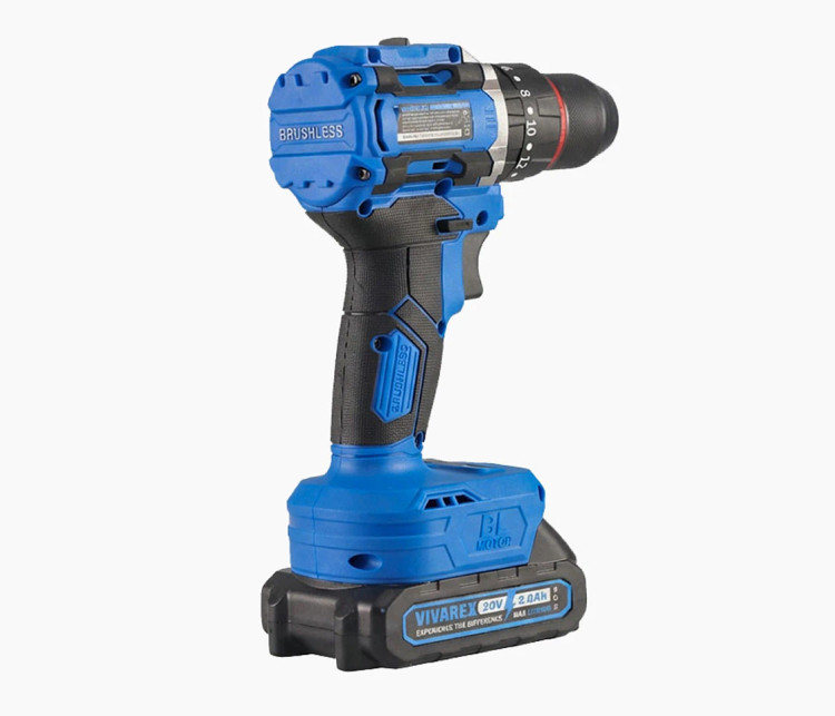 دریل شارژی ویوارکس مدل VR2010V-IBL موتور براشلس ۲۰ ولت