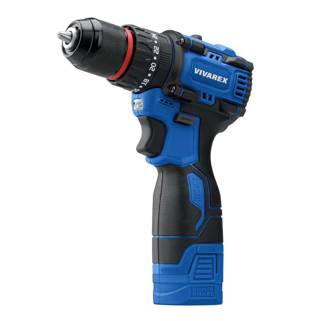 دریل شارژی ویوارکس 16 ولت براشلس مدل VR1608-BLX
