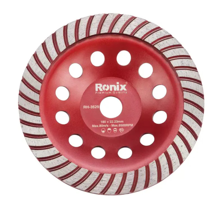 ساب گرانیت بر کاسه ای 180 میلی متری توربو مدل RH-3529 رونیکس